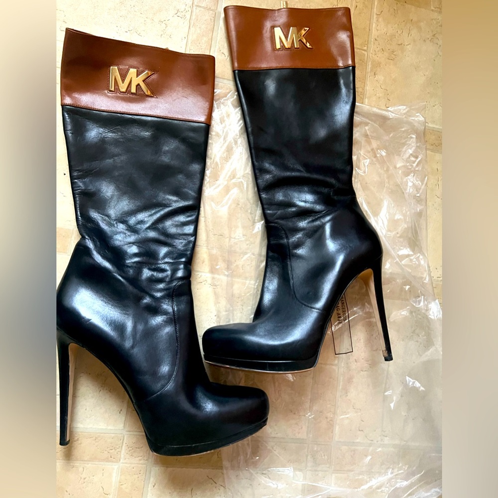 Michael Kors leather boots, size 10